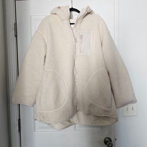 Hooded Faux Shearling Jacket